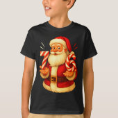 Santa 67 Candy Cane Six Seven Santa Claus Funny Ch Tシャツ (正面)