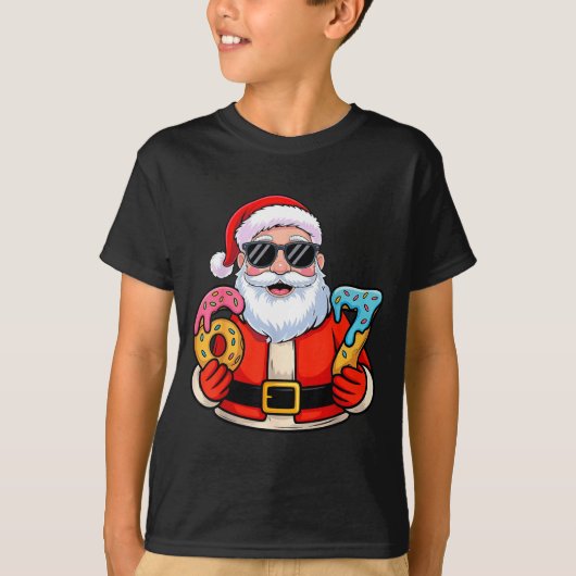 Santa 67 Ice Cream Drip Christmas  Tシャツ (正面)