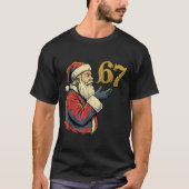 Santa 67 Number Funny Christmas Meme Se  Tシャツ (正面)