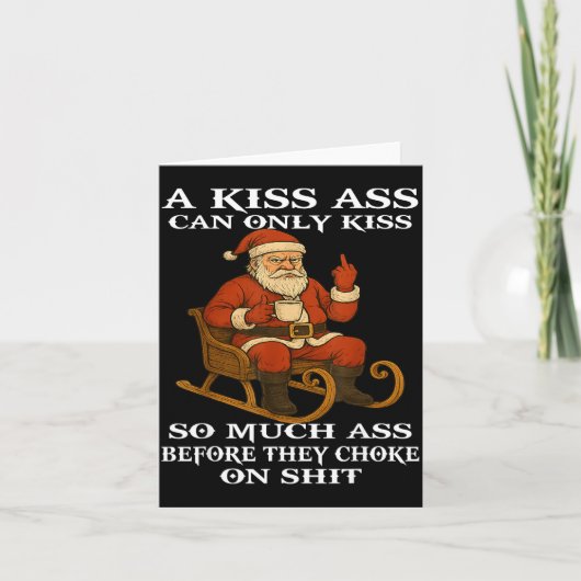 Santa A Kiss Can Only Kiss So Much Before They Cho カード (正面)