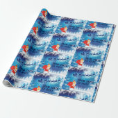 Santa Add Child's Nameからのクリスマスイブ配信 ラッピングペーパー (アンロールド)