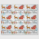 Santa Add Child's NAMEからの北極デリバリー ラッピングペーパー (フラット)