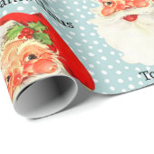 Santa Add Child's Name 読簡単 Young Kidsより ラッピングペーパー (ロールコーナー)