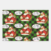 Santa Add Child's Name 3 Personal Christmasから ラッピングペーパーシート (正面3)