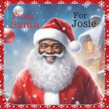 Santa Add Child's Name African Americanより