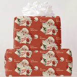 Santa Add Child's Name Christmasから ラッピングペーパー<br><div class="desc">Santa Add Child's NameからChristmas Wrapping紙</div>