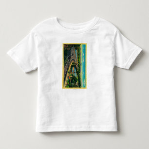 Santa Ana川を渡るハイウェー橋 トドラーTシャツ