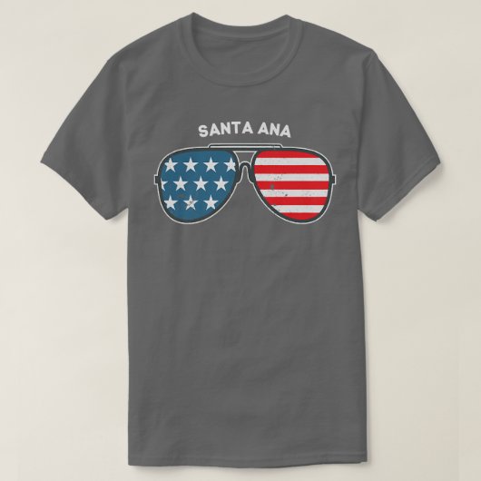 Santa Ana California CA US Cities America 4th of J Tシャツ (デザイン正面)