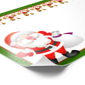 Santa and christmas ornaments フォトプリント (角)