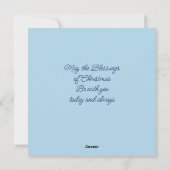 Santa and Christmas tree beautiful customisable シーズンカード (裏面)