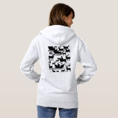 Santa and deer chrismas sweat-shirt for ladies  パーカ (裏面フル)