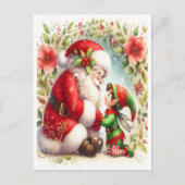 Santa And Elf 6 ポストカード (正面)