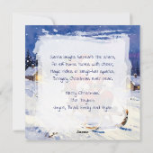 Santa and Elf Sledding on Christmas Eve シーズンカード (裏面)