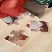 Santa And Elves Making Toys | Christmas ジグソーパズル (側面)