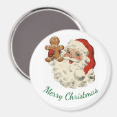 Santa And Gingerbread Man Magnet マグネット (正面/裏面)