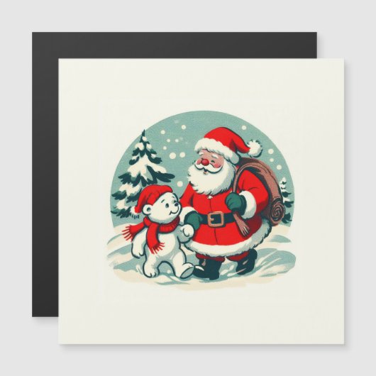 Santa and little polar bear (正面/裏面)