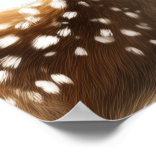 Santa and Reindeer Christmas Wall Art ポスター (角)