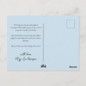 Santa and Reindeer Winter Christmas  ポストカード (裏面)