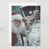 Santa and Reindeer Winter Enchantment シーズンカード (正面/裏面)