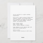 Santa and Reindeer Winter Enchantment シーズンカード (裏面)