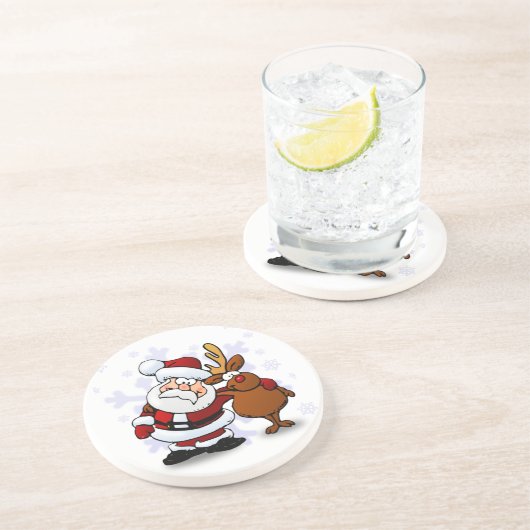 Santa And Reindeers コースター (側面)