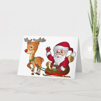 Santa_and_Rudolph_PNG_Clipart_Image シーズンカード