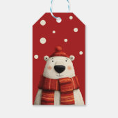 Santa Animals Festive Xmas Kids Birthday Thank You ギフトタグ (裏面)