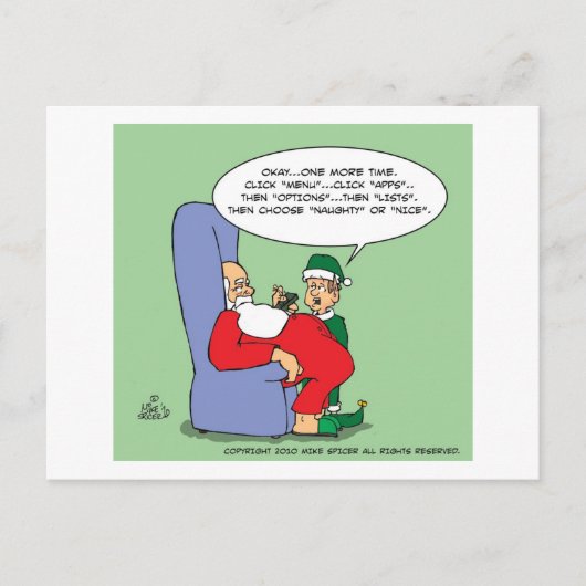 Santa Apps シーズンポストカード (正面)