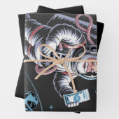 Santa Astronaut with Spacesuit Festive Christmas  ラッピングペーパーシート (インサイチュ)