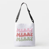 Santa Babe Retro Christmas Holiday Personalized クロスボディバッグ (裏面)