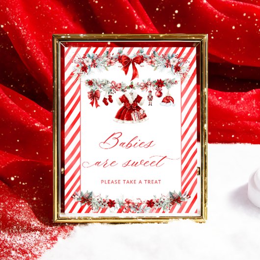 Santa Baby Baby Clothes Babies are Sweet ポスター