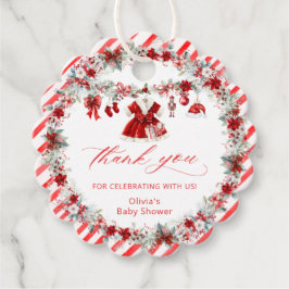 Santa Baby Baby Clothes Baby Shower Thank You フェイバータグ