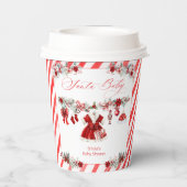 Santa Baby Baby Clothes Girl Baby Shower 紙コップ (裏面)
