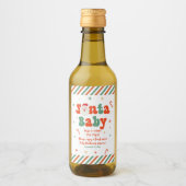 Santa Baby Baby Shower  ワインラベル (正面)