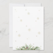 Santa Baby Baby Shower Invitation 招待状 (裏面)