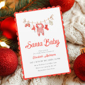 Santa Baby Baby Shower Invitation 招待状
