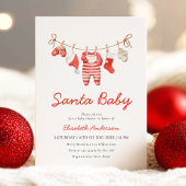 Santa Baby Baby Shower Invitation 招待状
