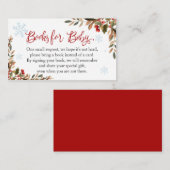 Santa Baby Christmas Baby Shower エンクロージャーカード (正面/裏面)