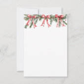 Santa Baby Christmas Baby Shower サンキューカード (裏面)