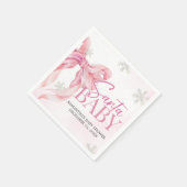 Santa Baby Christmas Baby Shower スタンダードカクテルナプキン (角)