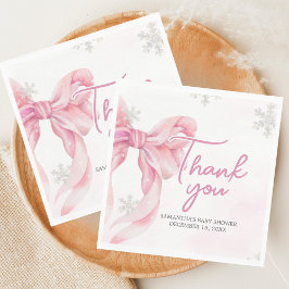 Santa Baby Christmas Baby Shower  スタンダードランチョンナプキン