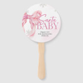 Santa Baby Christmas Baby Shower ハンドファン (裏面)