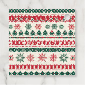 Santa Baby Christmas Baby Shower フェイバータグ (裏面)