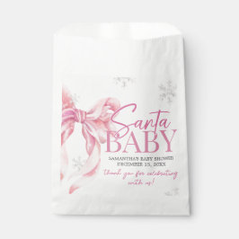 Santa Baby Christmas Baby Shower フェイバーバッグ