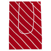 Santa Baby Christmas Baby Shower ミディアムペーパーバッグ (裏面)