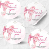 Santa Baby Christmas Baby Shower ラウンドシール