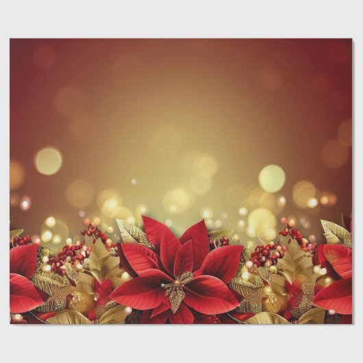 Santa Baby Christmas Baby Shower ラッピングペーパー (フラット)