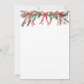 Santa Baby Christmas Baby Shower 招待状 (裏面)