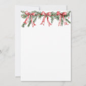 Santa Baby Christmas Baby Shower 招待状 (裏面)