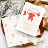 Santa Baby Christmas Baby Shower 招待状